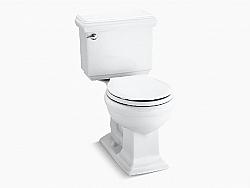 KOHLER K-3986-U-0 MEMOIRS CLASSIC COMFORT HEIGHT 28 3/8 INCH TWO-PIECE ROUND-FRONT 1.28 GPF CHAIR HEIGHT TOILET WITH INSULATED TANK - WHITE
