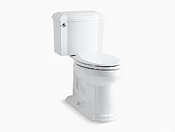 KOHLER K-3837 DEVONSHIRE COMFORT HEIGHT 29 1/4 INCH TWO-PIECE ELONGATED 1.28 GPF CHAIR HEIGHT TOILET
