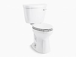 KOHLER K-31621-RA CIMARRON COMFORT HEIGHT 29 INCH TWO-PIECE ELONGATED CHAIR HEIGHT TOILET WITH RIGHT-HAND TRIP LEVER