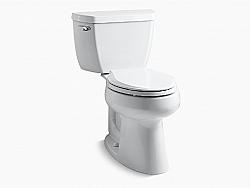 KOHLER K-5299 HIGHLINE CLASSIC COMFORT HEIGHT 29 1/2 INCH TWO-PIECE ELONGATED 1.0 GPF CHAIR HEIGHT TOILET