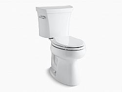 KOHLER K-3999-UT HIGHLINE COMFORT HEIGHT 29 3/4 INCH TWO-PIECE ELONGATED 1.28 GPF CHAIR HEIGHT TOILET WITH TANK COVER LOCKS AND INSULATED TANK