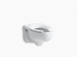 KOHLER K-4450-C STRATTON WATER-GUARD 26 INCH WALL-MOUNT 3.5 GPF FLUSHOMETER VALVE ELONGATED BLOW-OUT TOILET BOWL WITH TOP INLET