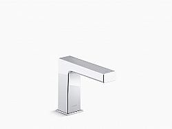 KOHLER K-103S37-SANA-CP STRAYT 5 1/2 INCH SINGLE HOLE DECK MOUNT TOUCHLESS SENSOR TECHNOLOGY AC-POWERED BATHROOM FAUCET WITH TEMPERATURE MIXER - POLISHED CHROME