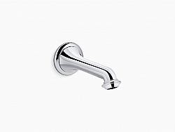 KOHLER K-72792 ARTIFACTS 7 7/8 INCH WALL MOUNT BATH SPOUT WITH TURNED DESIGN