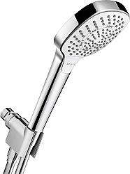 HANSGROHE 047890 CROMA SELECT E 4 3/8 INCH THREE-FUNCTION HAND SHOWER, 1.8 GPM