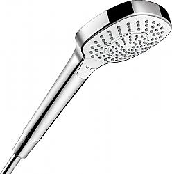 HANSGROHE 049480 CROMA SELECT E 4 3/8 INCH THREE-FUNCTION HAND SHOWER, 2.5 GPM