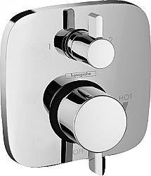 HANSGROHE 158641 ECOSTAT 6 3/4 INCH SOFT CUBE PRESSURE BALANCE TRIM WITH DIVERTER