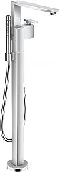 HANSGROHE 464401 36 1/4 INCH AXOR EDGE FREESTANDING TUB FILLER TRIM WITH HAND SHOWER