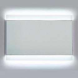 DAWN DLEDL36 31 1/2 INCH LED BACK LIGHT WALL HANG MIRROR WITH MATTE ALUMINUM FRAME AND IR SENSOR