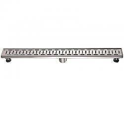 DAWN LLE320304 THE LOIRE RIVER IN FRANCE SERIES 32 INCH SHOWER LINEAR DRAIN - POLISHED SATIN