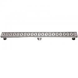 DAWN LLE360304 THE LOIRE RIVER IN FRANCE SERIES 36 INCH SHOWER LINEAR DRAIN - POLISHED SATIN