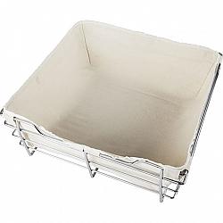 HARDWARE RESOURCES BCL-14296-TAN 29 INCH X 6 INCH CLOTH BASKET LINER FOR CLOSET PULLOUT BASKET - TAN