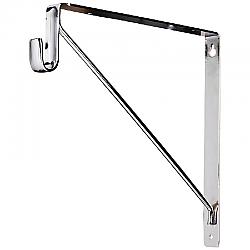 HARDWARE RESOURCES 1530 1 INCH SHELF BRACKET WITH ROD SUPPORT FOR OVAL CLOSET RODS