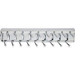 HARDWARE RESOURCES 355T 2 7/8 INCH 18 HOOK PULL OUT TIE RACK