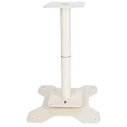 HARDWARE RESOURCES LSP2 10 INCH LAZY SUSAN POLE SYSTEM ORGANIZER FOR TWO KIDNEY SHELVES - CREAM WHITE