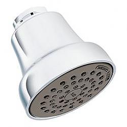 MOEN 42018GR 2 3/4 INCH 1.75 GPM ROUND SHOWER HEAD WITH ARM AND FLANGE - CHROME