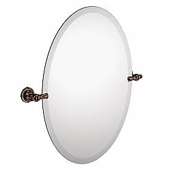 MOEN DN0892ORB GILCREST 23 7/8 INCH WALL MOUNT CIRCULAR MIRROR - OIL RUBBED BRONZE