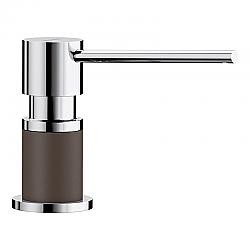 BLANCO 402303 LATO 3 3/4 INCH SOAP DISPENSER - CHROME AND CAFÉ