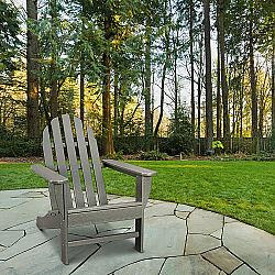 HANOVER HVAD4030GY 28 INCH CLASSIC ALL-WEATHER ADIRONDACK CHAIR - GREY