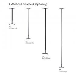 DIMPLEX DLWAC24SIL DLW SERIES 24 INCH EXTENSION MOUNTING POLE - SILVER