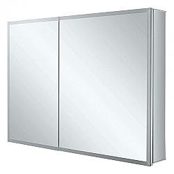 FINE FIXTURES AME4230-R AURA 42 INCH X 30 INCH RIGHT HAND DOUBLE DOOR ALUMINUM MEDICINE CABINET WITH FRAMED LED
