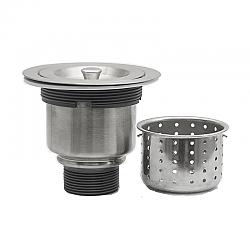STRICTLY TBSD STAINLESS STEEL STRAINER DRAIN ASSEMBLY WITH REMOVABLE BASKET AND LID  TRADITIONAL