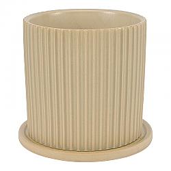 MOE'S HOME COLLECTION VZ-1035-34 8.7 INCH KUHI PLANTER LARGE IN LIGHT BEIGE