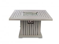 DIRECT WICKER EVFP-4343-GRAY 43 INCH SQUARE FIREPIT TABLE - GRAY
