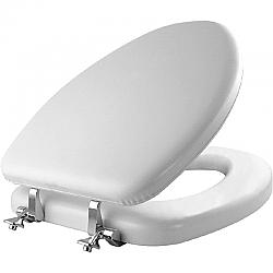 BEMIS 1815CP 000 MAYFAIR 18 5/8 INCH ELONGATED SOFT TOILET SEAT - WHITE