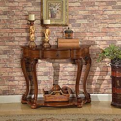 ALL THINGS CEDAR HF024 16 1/2 INCH OLD WORLD ENTRY TABLE - CHERRY