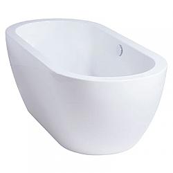 MISENO MNO6030FSO 59 1/8 INCH FREE STANDING OVAL ACRYLIC SOAKING BATHTUB - WHITE