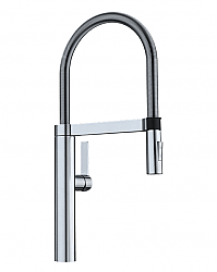 BLANCO 441331 CULINA PULL-DOWN SINGLE HOLE KITCHEN FAUCET IN POLISHED CHROME