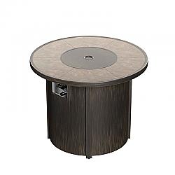 WESTIN FURNITURE OH3003 32 INCH HEAT PROPANE GAS ROUND FIRE PIT TABLE