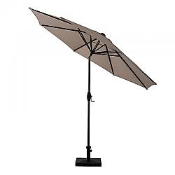 WESTIN FURNITURE 9806-OS5001 108 INCH OUTDOOR PATIO MARKET TABLE UMBRELLA WITH SQUARE PLASTIC FILLABLE BASE