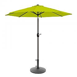 WESTIN FURNITURE 9807131-OS5002 108 INCH OUTDOOR PATIO MARKET TABLE UMBRELLA WITH ROUND RESIN BASE - LIME GREEN
