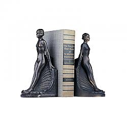 DESIGN TOSCANO SP713 3 1/2 INCH PAIR OF ELYSE ART DECO BOOKENDS