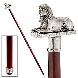DESIGN TOSCANO PA9104 PADRONE 1 INCH SPHINX PEWTER WALKING STICK