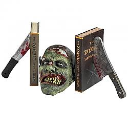 DESIGN TOSCANO CL67232 11 INCH DEAD READ BLOODY ZOMBIE BOOKENDS