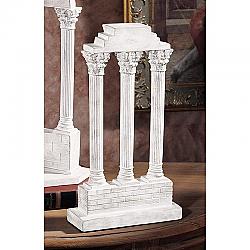 DESIGN TOSCANO AH22818 7 INCH TEMPLE OF CASTOR AND POLLUX COLUMN STRAIGHT