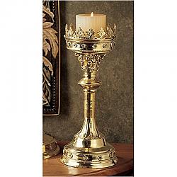 DESIGN TOSCANO TV997980 5 1/2 INCH MEDIUM CHARTRES CATHEDRAL CANDLESTICK