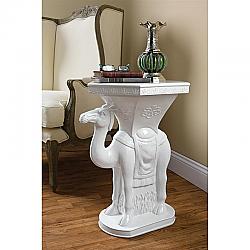 DESIGN TOSCANO KY735 19 INCH BEDOUIN CAMEL SIDE TABLE