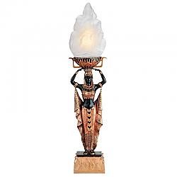 DESIGN TOSCANO PD0198 5 1/2 INCH EGYPTIAN TORCH OFFERING LAMP