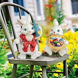 DESIGN TOSCANO AL920507 6 INCH CONSTANCE AND MORTIMER EASTER BUNNIES