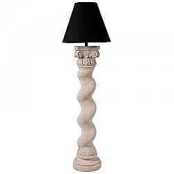 DESIGN TOSCANO NE190041 26 INCH STONE BERNINI BARLEY TWIST FLOOR LAMP