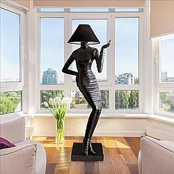 DESIGN TOSCANO YB5020 35 INCH MADMOISELLE HAUTE COUTURE FLOOR LAMP