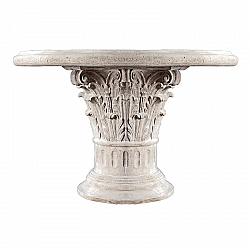 DESIGN TOSCANO NE70505 48 INCH ROMAN CORINTHIAN CAPITAL TABLE