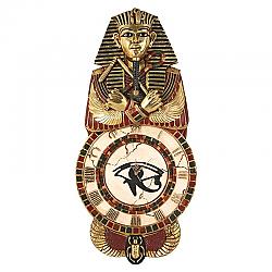DESIGN TOSCANO NE25349 19 INCH MEDINET HABU EGYPTION WALL CLOCK