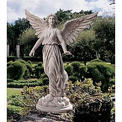 DESIGN TOSCANO KY1174 30 INCH LARGE ANGEL OF PATIENCE STATUE