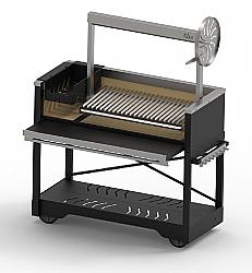 NUKE PUMA02 52 3/4 INCH FREE-STANDING OUTDOOR GRILL WITH BRAZIER FIRE BOX - BLACK