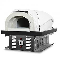 CHICAGO BRICK OVEN CBO-O-KIT-750-HYB-NG-R-3K 35 1/4 INCH BUILT-IN HYBRID NATURAL GAS RESIDENTIAL OUTDOOR PIZZA OVEN DIY KIT - WHITE